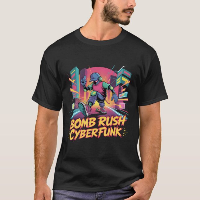 Bomb Rush Cyberfunk – Neon Street Rebellion T-Shirt (Vorderseite)