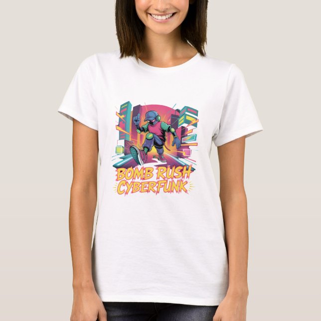 Bomb Rush Cyberfunk – Neon Street Rebellion T-Shirt (Vorderseite)