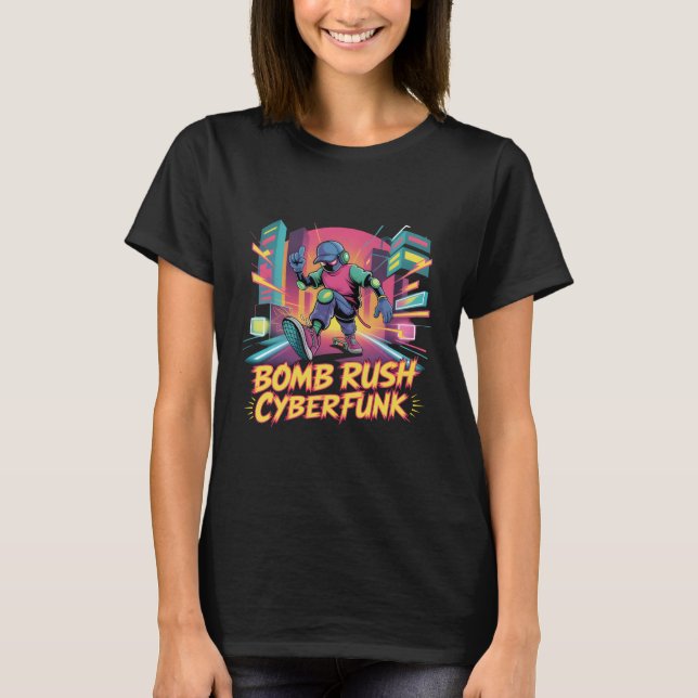Bomb Rush Cyberfunk – Neon Street Rebellion T-Shirt (Vorderseite)