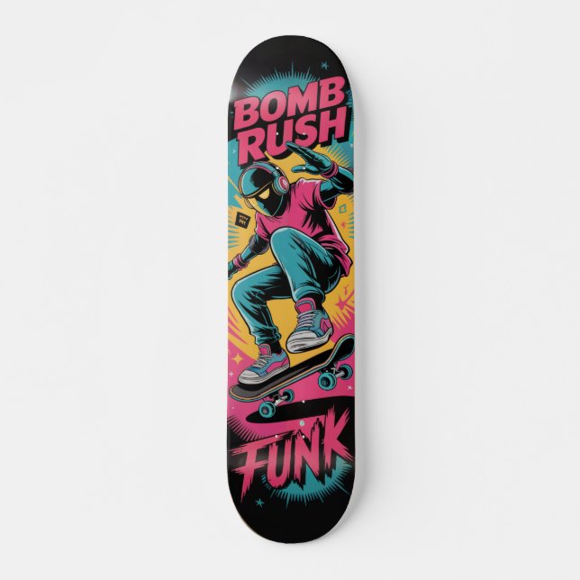 Bomb Rush Cyberfunk Skateboard (Vorne)