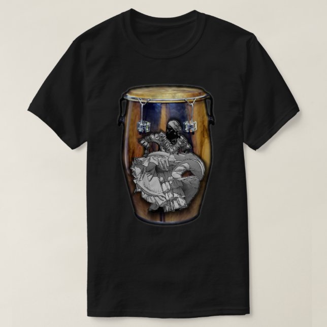 Bomba de Puerto Rico Boricua Tanz T-Shirt (Design vorne)