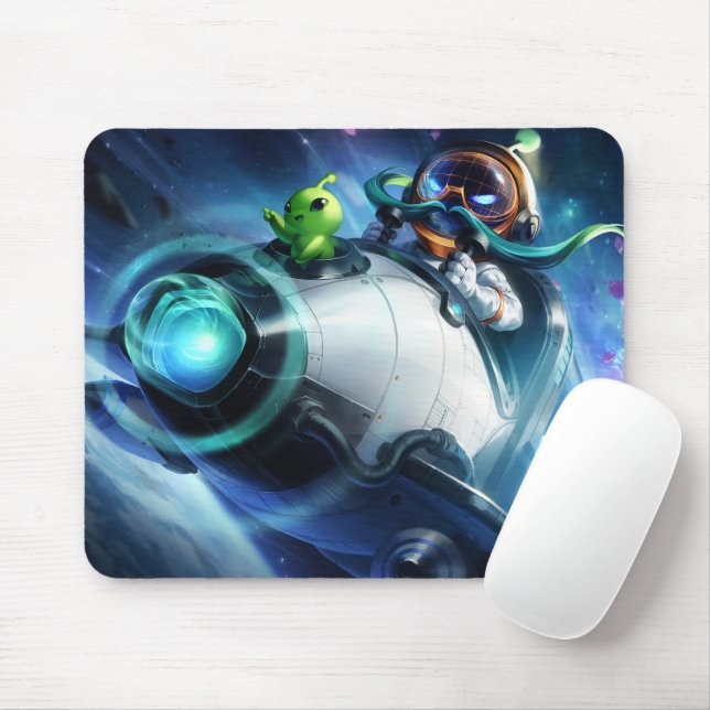 Bombardier Gaming Gel Mousepad | Im Flugzeug Angri (Mit Mouse)