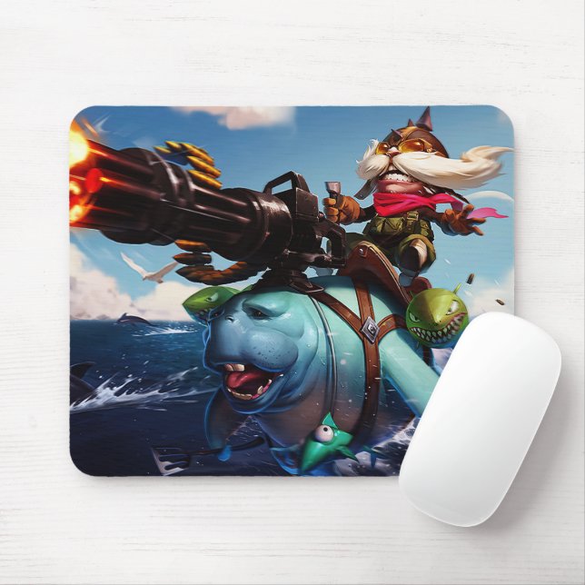 Bombardier Gaming Mousepad | Pilotenrumpf (Mit Mouse)