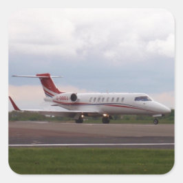 Bombardier Lear Jet 45XR Quadratischer Aufkleber