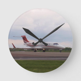 Bombardier Lear Jet 45XR Runde Wanduhr