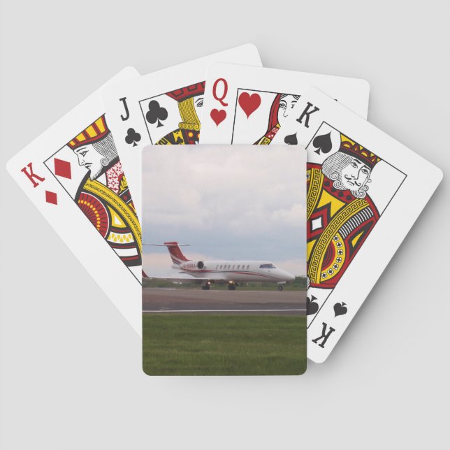 Bombardier Lear Jet 45XR Spielkarten (Rückseite)