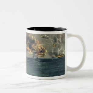 Bombardierung des Forts Sumter Zweifarbige Tasse