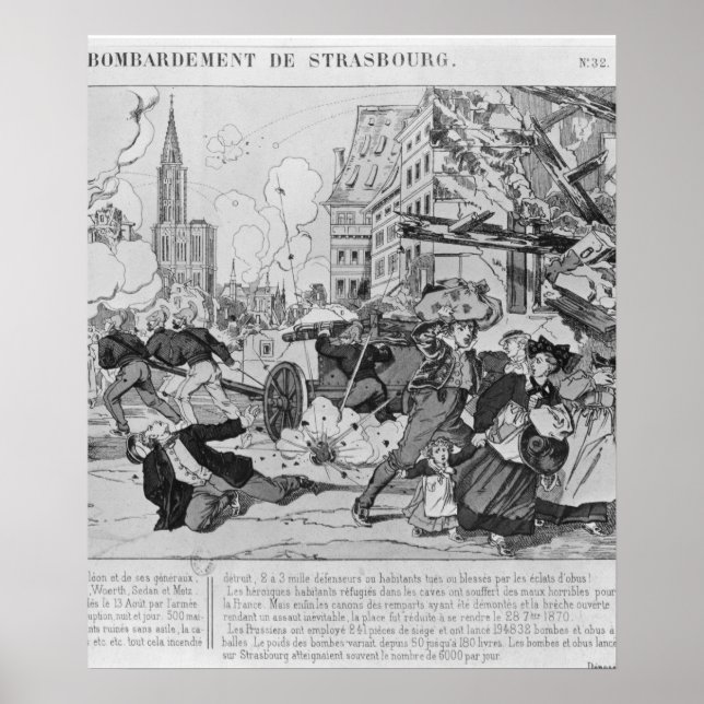 Bombardierung und Belagerung von Straßburg Poster (Vorne)
