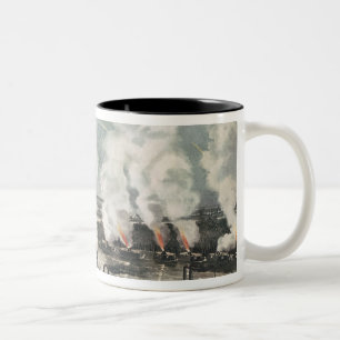 Bombardierung und Gefangennahme von Insel No.10 Zweifarbige Tasse
