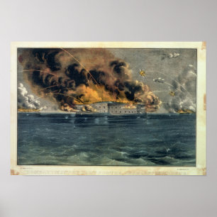 Bombardierung von Fort Sumter Poster