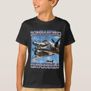 Bombardino Crocodilo Funny Italian Brainrot Memes T-Shirt