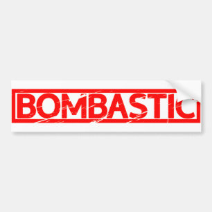 Bombastische Briefmarke Autoaufkleber