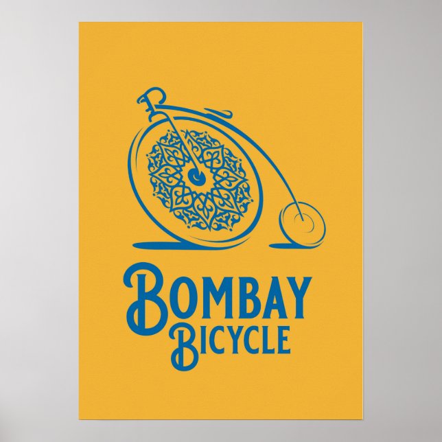 Bombay Bicycle Club Vintag Style Print - Mustard Poster (Vorne)