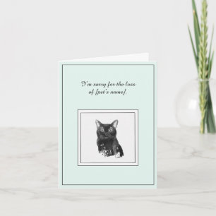 Bombay Cat Beileid Faltkarte Karte