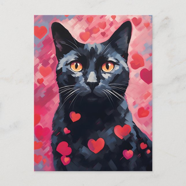 Bombay Cat Valentine Postkarte (Vorderseite)