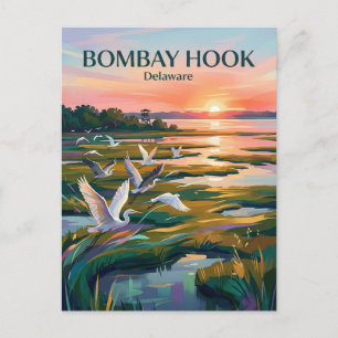 Bombay Hook National Wildlife Refuge USA -> Bombay Postkarte