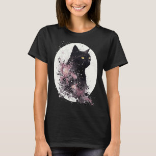 Bombay-Katze Japanische Kirschblüten Aquarell-Katz T-Shirt