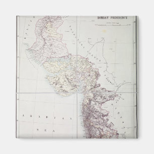 Bombay-Vorsitz, 1890 Magnet