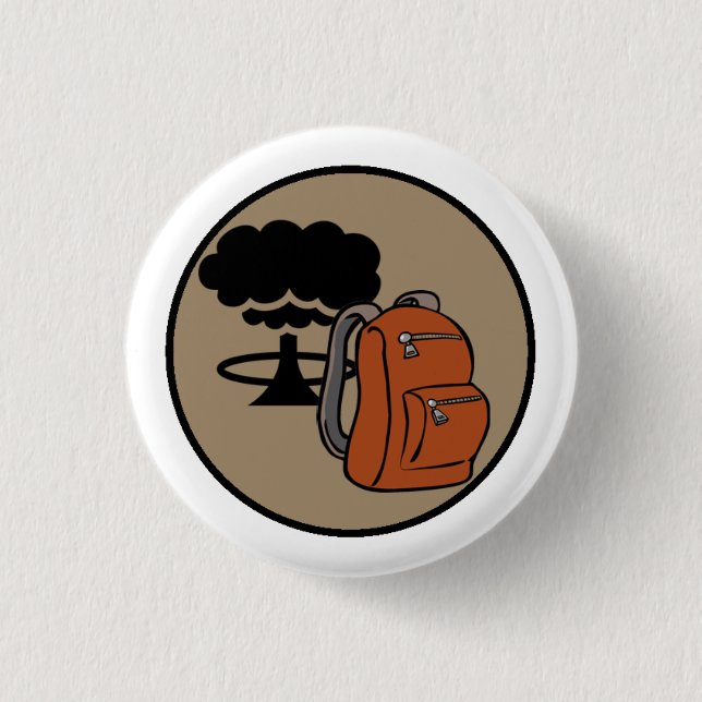 Bombe kundschaftet Bugout Button (Vorderseite)