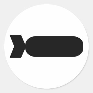 Bombe Runder Aufkleber