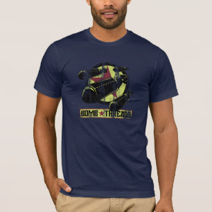 Bombe verlegt Logo beunruhigten T - Shirt