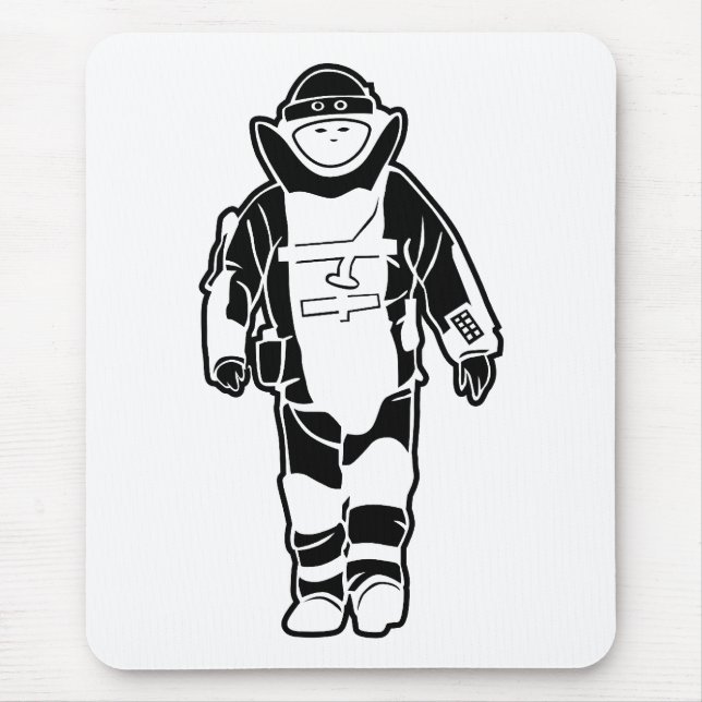Bomben-Anzug Mousepad (Vorne)
