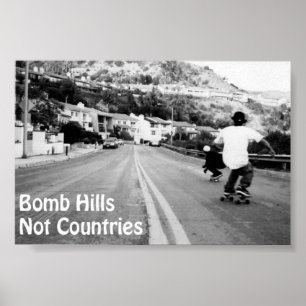 Bomben-Hügel-nicht Land-Plakat Poster