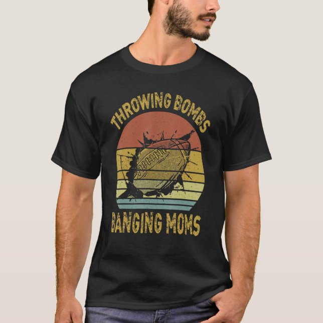 Bomben schlagen Mamas Fußball T-Shirt (Vorderseite)