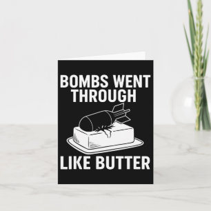Bomben wie Butter - lustige politische Zitate Trum Karte
