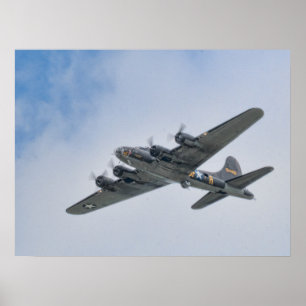 Bomber des Weltkrieg-B-17 Poster