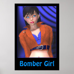 Bomber-Mädchen Poster