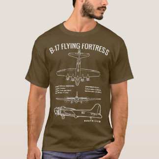 Bomber WW2 WarplaneB17 Flying Fort im 2. Weltkrieg T-Shirt