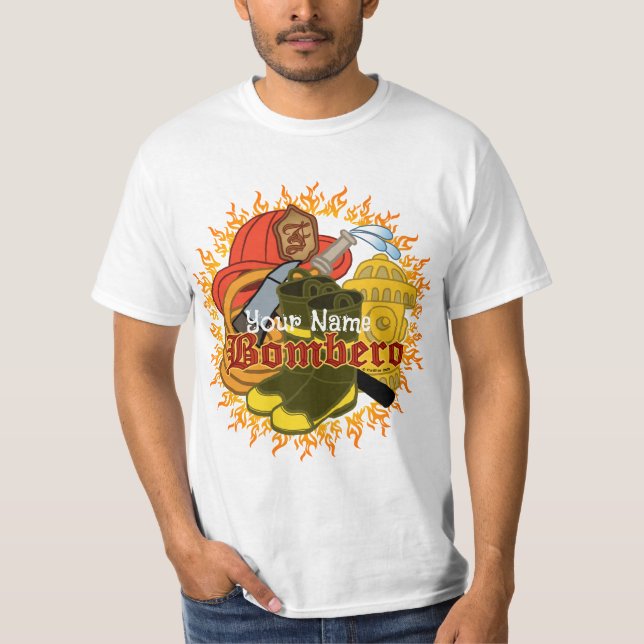 Bombero Firefighter T-Shirt (Vorderseite)