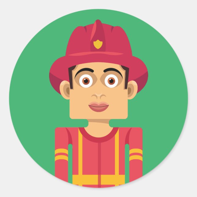 Bombero Runder Aufkleber (Vorderseite)