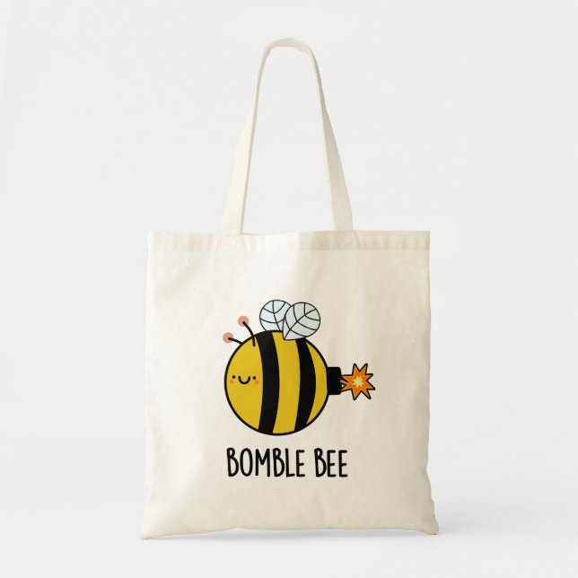 Bomble Bee Funny Bumblebee Bomb Pun Tragetasche (Vorne)