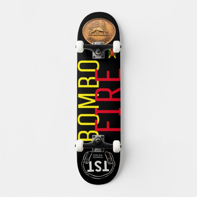 BOMBO FIRE-Skateboard Skateboard (Vorderseite)