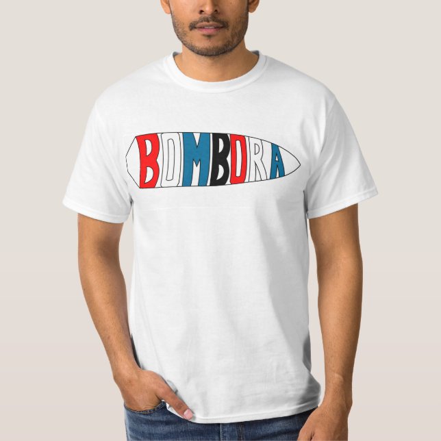 Bombora Bomben-Logo-Amerikaner-Farbe T-Shirt (Vorderseite)