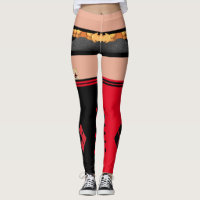 Bombshell Harley Quinn Shorts & Oberschenkel Socke