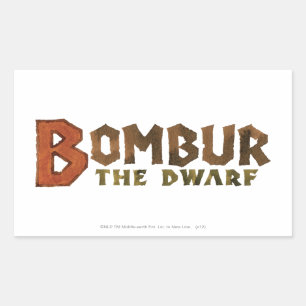 Bombur-Name Rechteckiger Aufkleber
