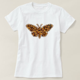 Bombyx Mori Seidenspinner Lebenszyklus Silhouette T-Shirt