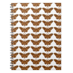 Bombyx Mori Silk Moth Life Cycle Silhouette Notizblock