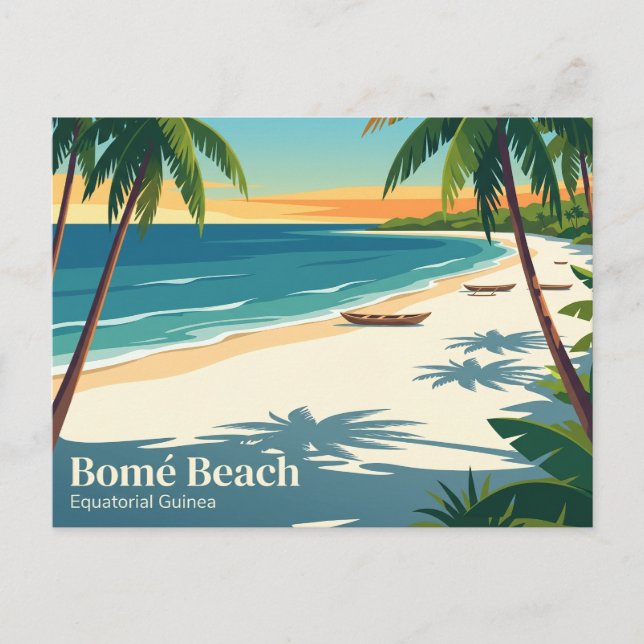 Bomé Beach Äquatorialguinea Postkarte (Vorderseite)