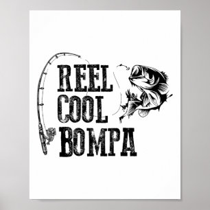 Bompa Angelrolle Cooler Bompa Lustiges Geschenk  Poster