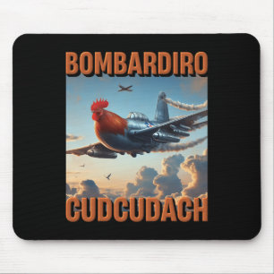 Bomrdiro Cudcudach Italienischer Gehirnrotflugzeug Mousepad