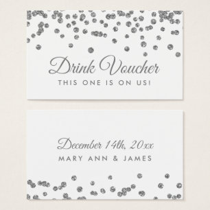 Bon à boire Argent Faux Parties scintillant Confet
