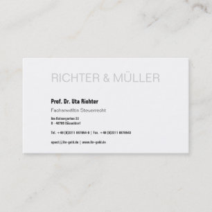 Bon à lire, Cartes de visite professionnels