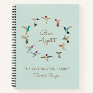 Bon Appétit California Hummingbirds Rezept Notizbuch
