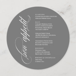 Bon Appetit elegant Menu Menükarte