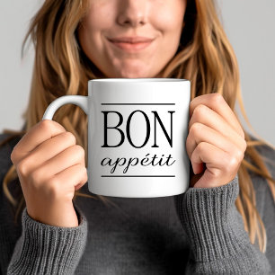 BON APPETIT Küchenzitat Kaffeetasse