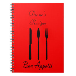 Bon Appetit Table Setting Rezept Notebook Notizblock
